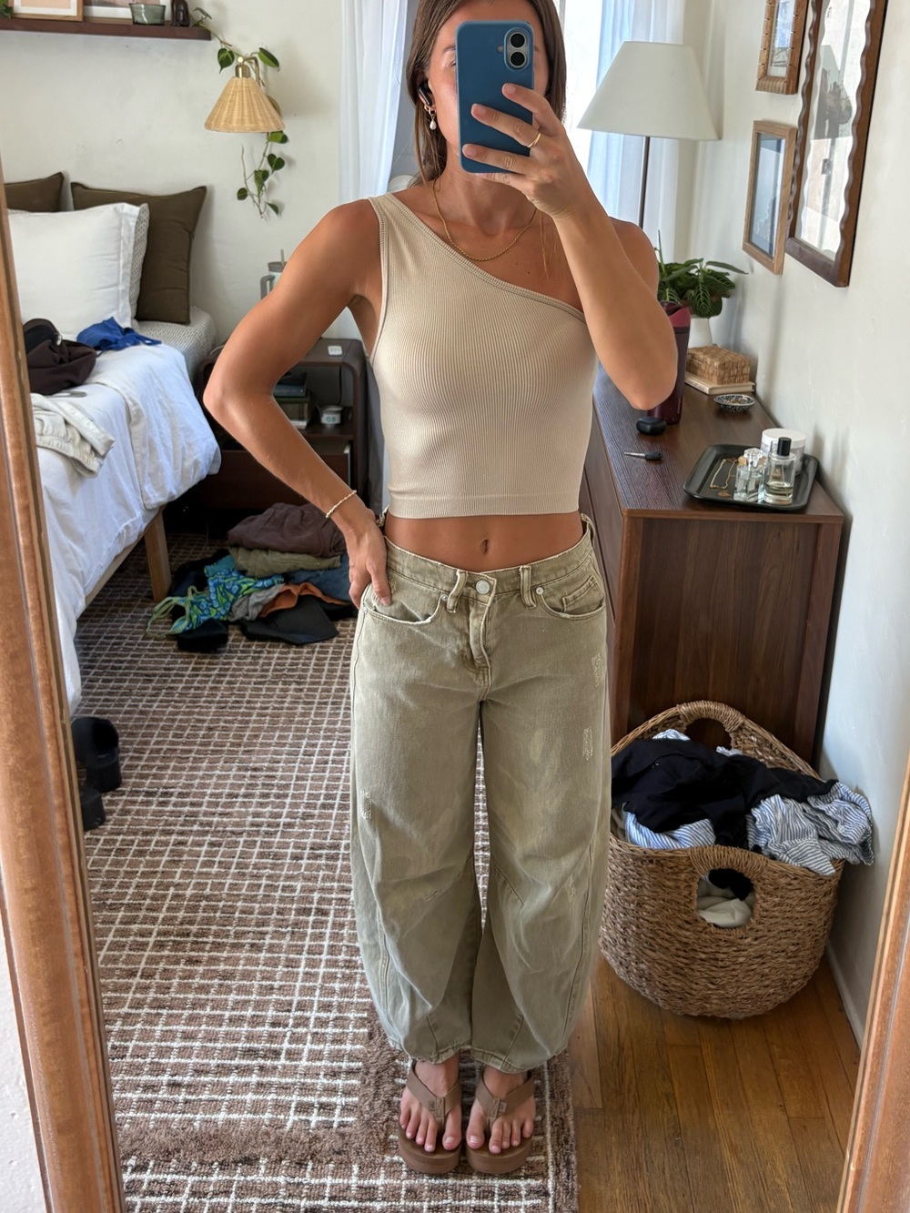 One shoulder tank top